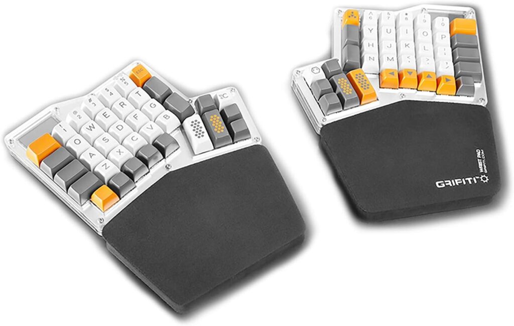 GRIFITI Fat Wrist Pad Ergodox 2 Piece Set