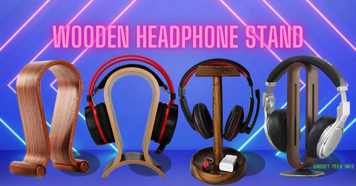 Wooden Headphone Stand