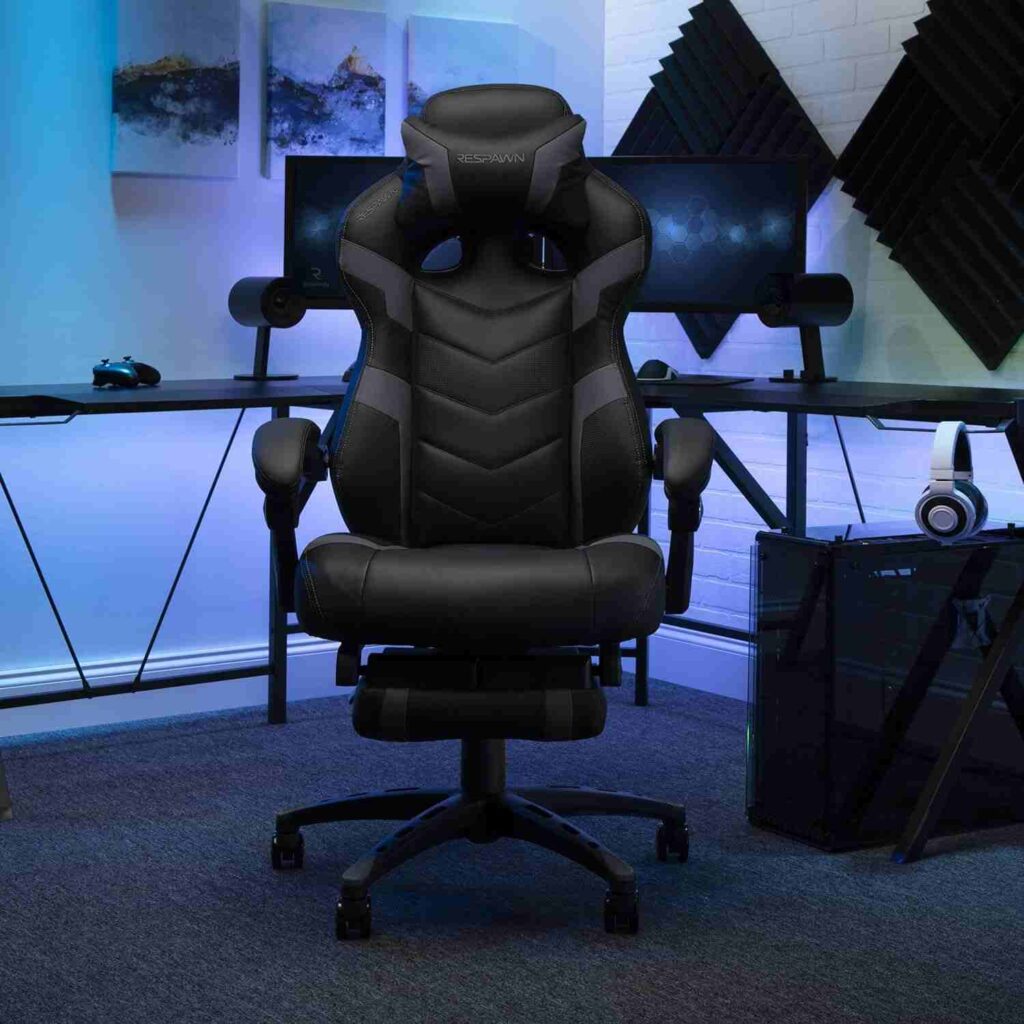 RESPAWN Adjustable Gaming Chair 2021 Grey Polycarbonate Unisex