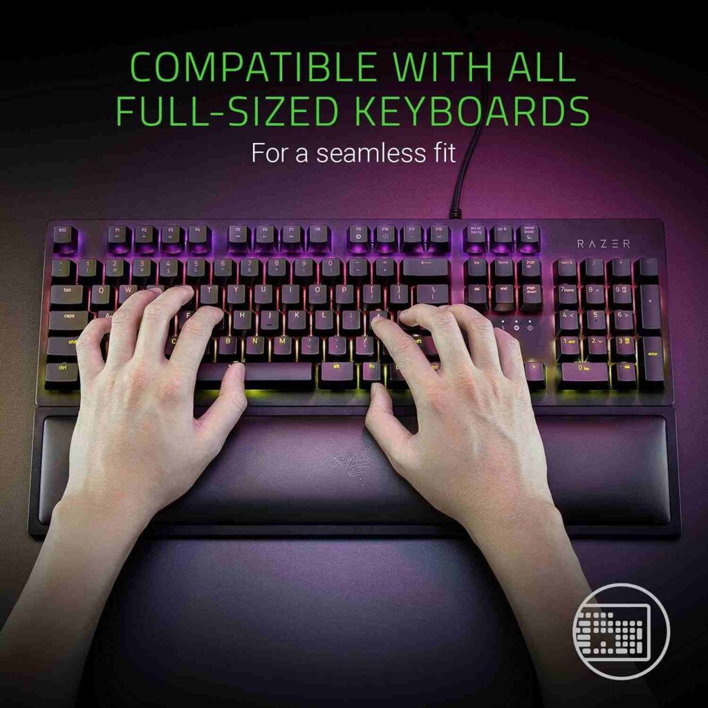 Razer Ergonomic Wrist Rest for Full-Sized Keyboards - FRML Packaging