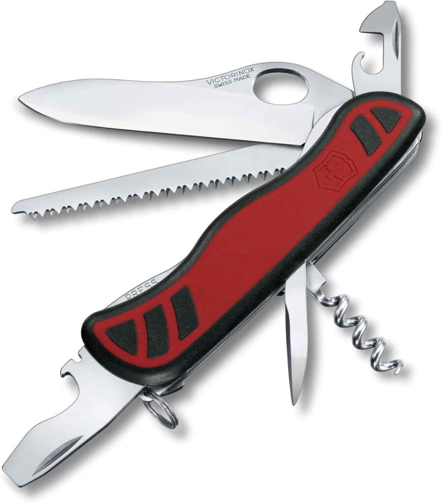 Victorinox Forester M Grip Swiss Army Pocket Knife Large Multi Tool 10 Functions Wood Saw Red