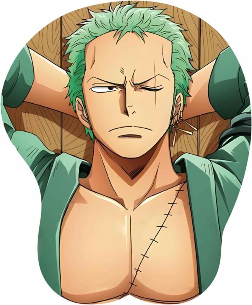 Roronoa Zoro 3D Anime Silica GelWrist Support Mouse Pad