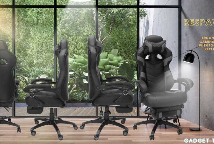 respawn 110 ergonomic gaming chair with footrest recliner